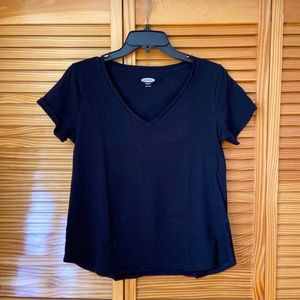black v neck t shirt old navy